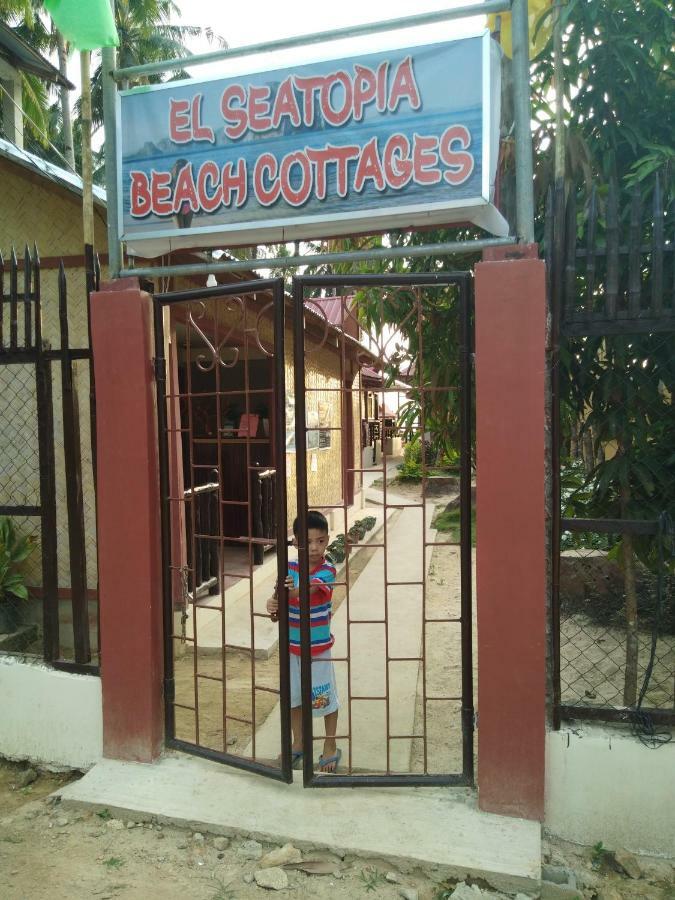 El Seatopia Beach Cottages El Nido Exteriör bild